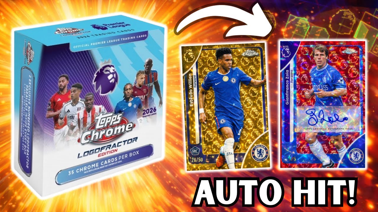 Opening a Topps Chrome Premier League  LOGOFRACTOR box! 
