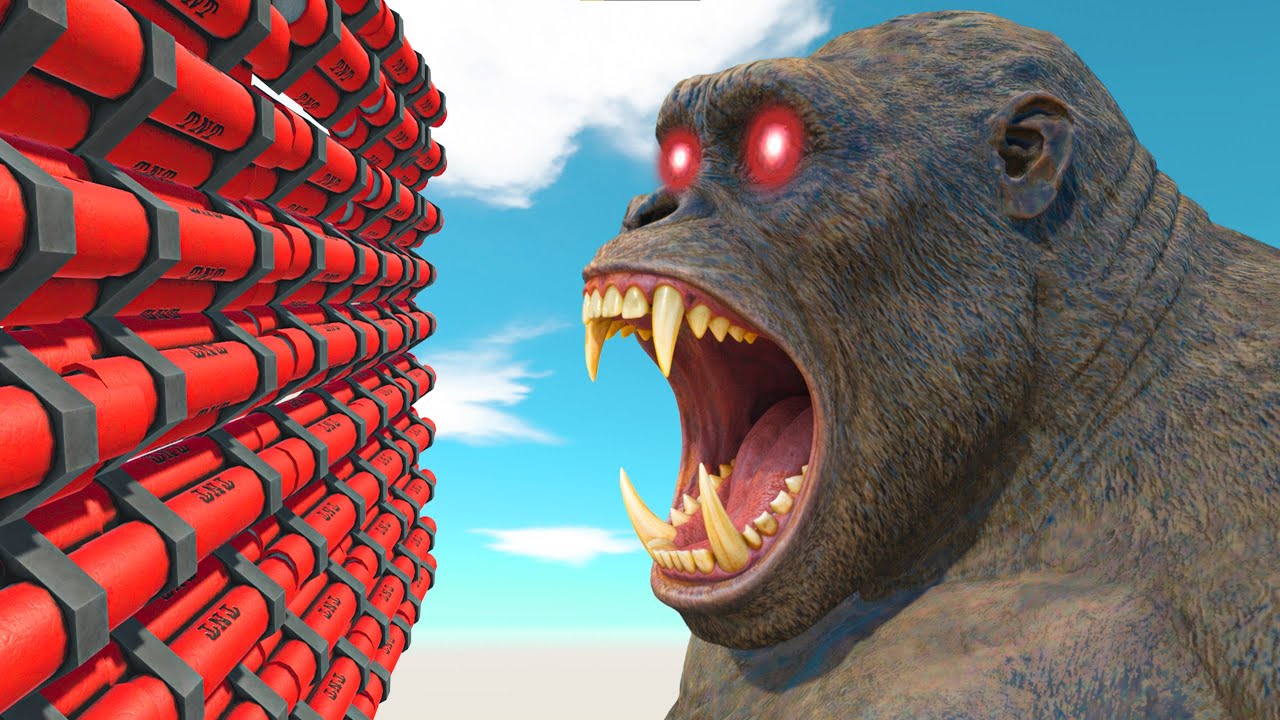 King Kong, TNT vs 10,000 Deadly Traps 💀 | Animal Revolt Battle Simulator