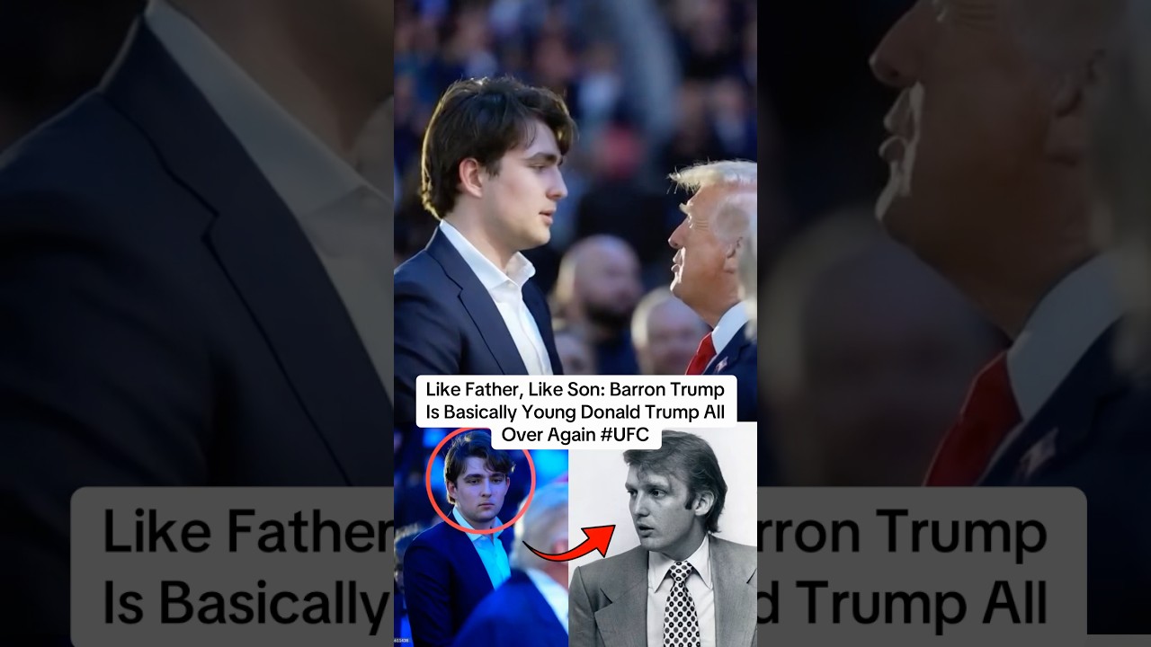 Like Father, Like Son: Barron Trump Is Basically Young Donald Trump All #ufc #whitehouse