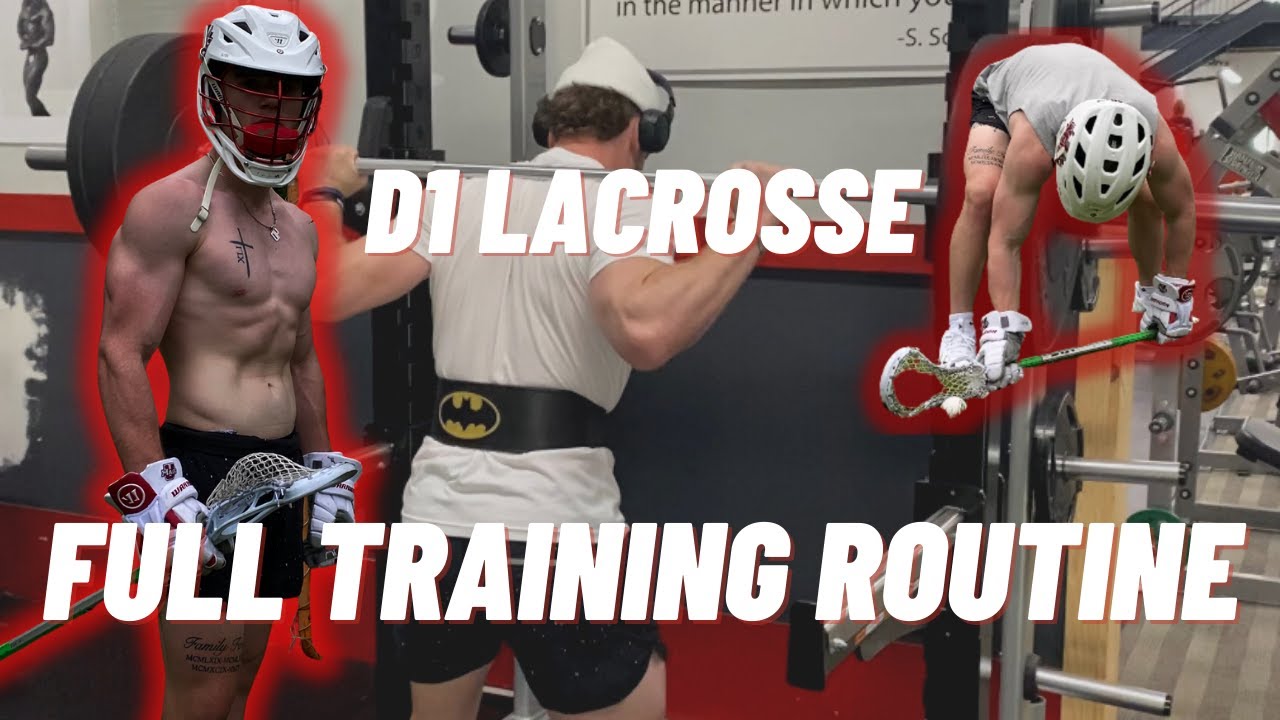 My Full Training Routine | Division 1 Lacrosse & Bodybuilding