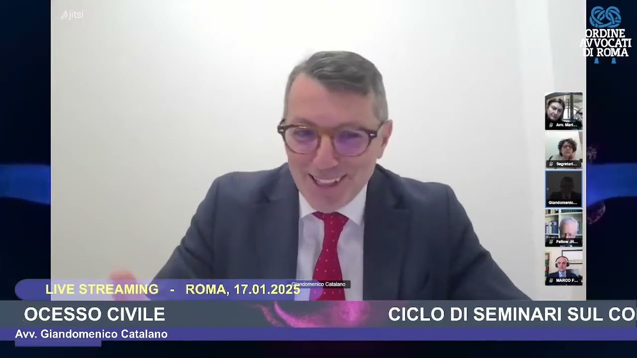 CICLO DI SEMINARI SUL CORRETTIVO DEL PROCESSO CIVILE - PRIMO INCONTRO - 17.01.2025