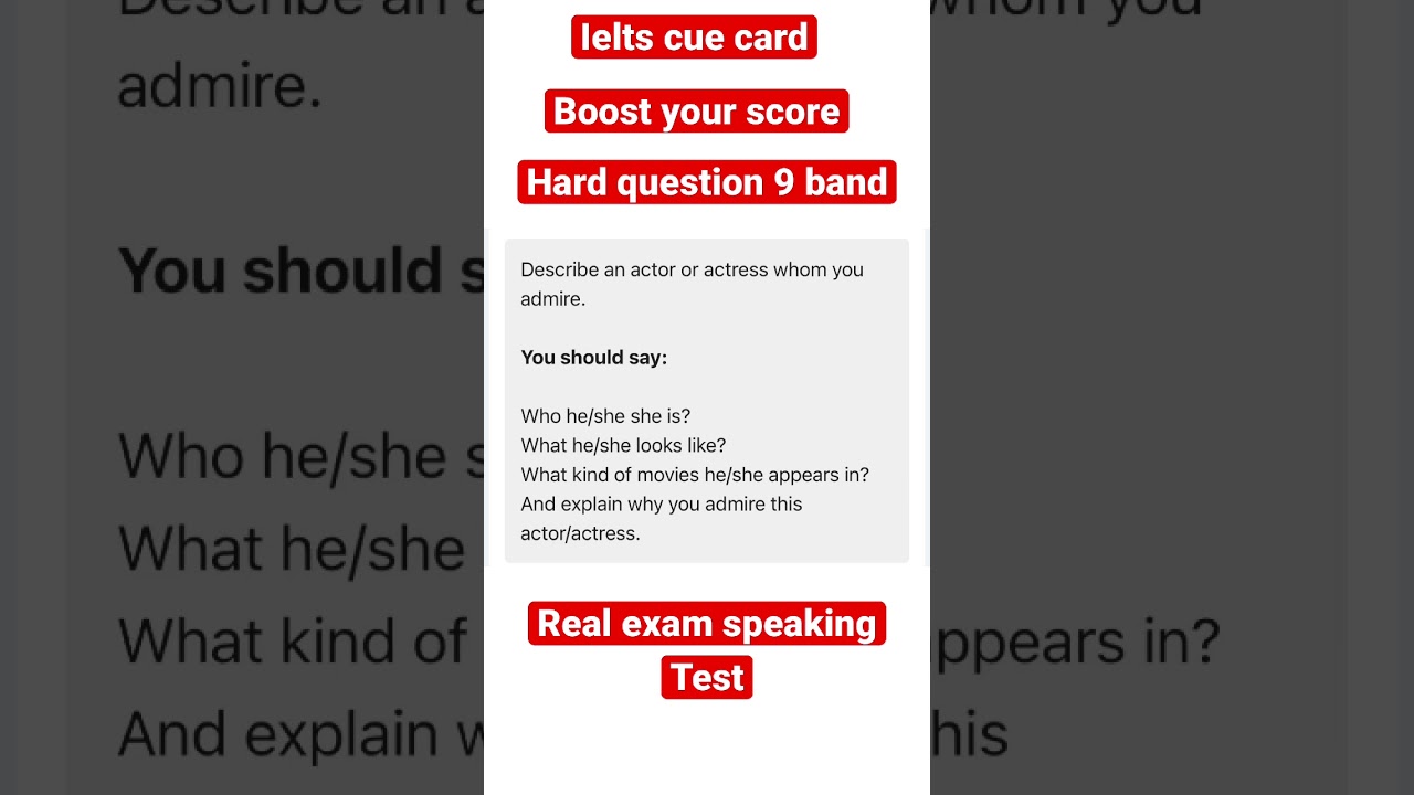 Ielts cuecard Boost your score cue card  #ielts #ieltscuecard