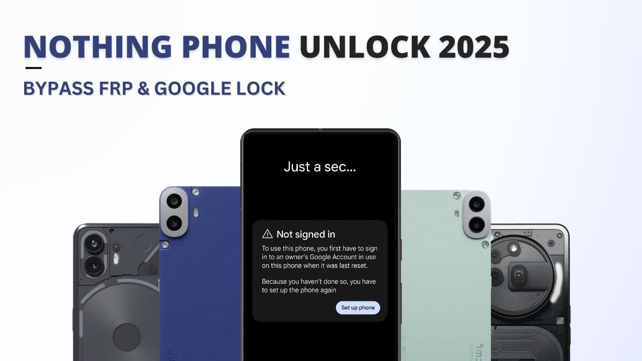 Nothing Phone 1/ CMF Phone 1 FRP Bypass  | Nothing Google Account Bypass, Phone 2a