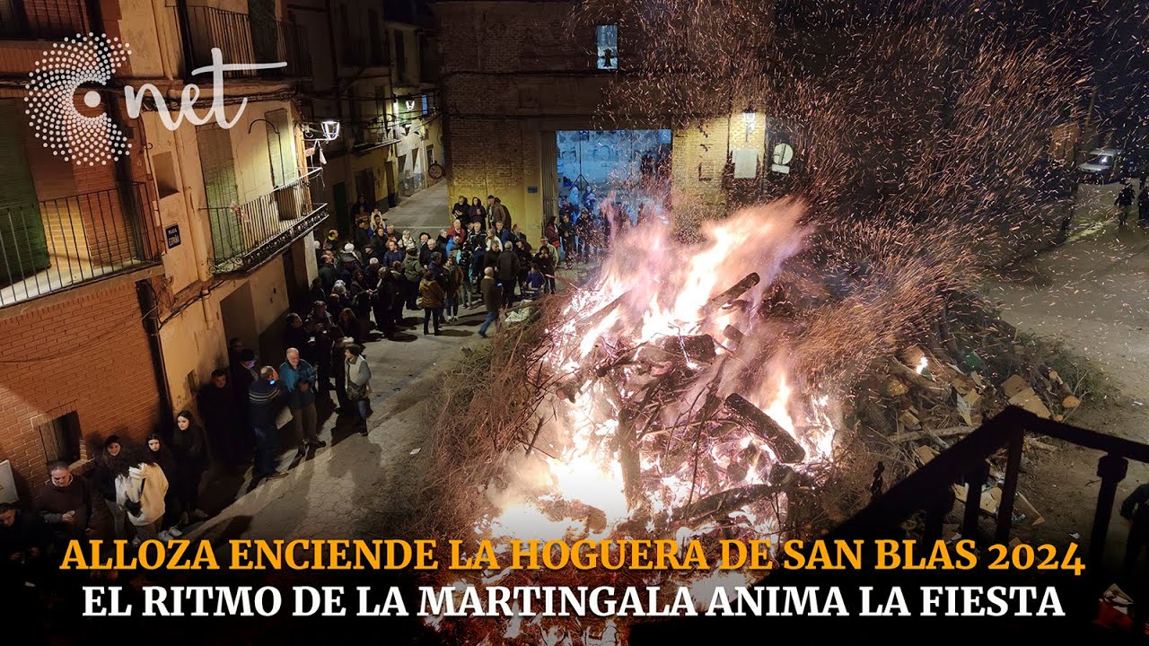 Hoguera SAN BLAS en ALLOZA 2024