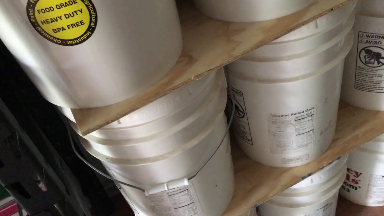 BEST 😊 5 Gallon Bucket Storage in Shipping Containers