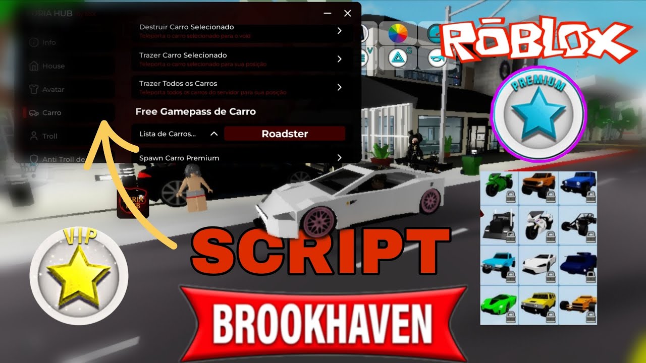 o melhor script para brookhaven🤑 Premium grátis🤑