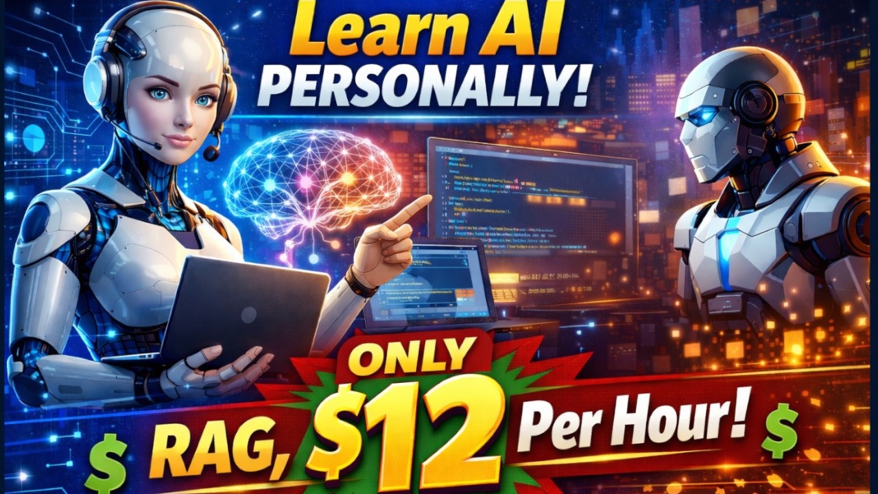 Learn AI (RAG, AI Agents, etc) personally for just $12 per hour