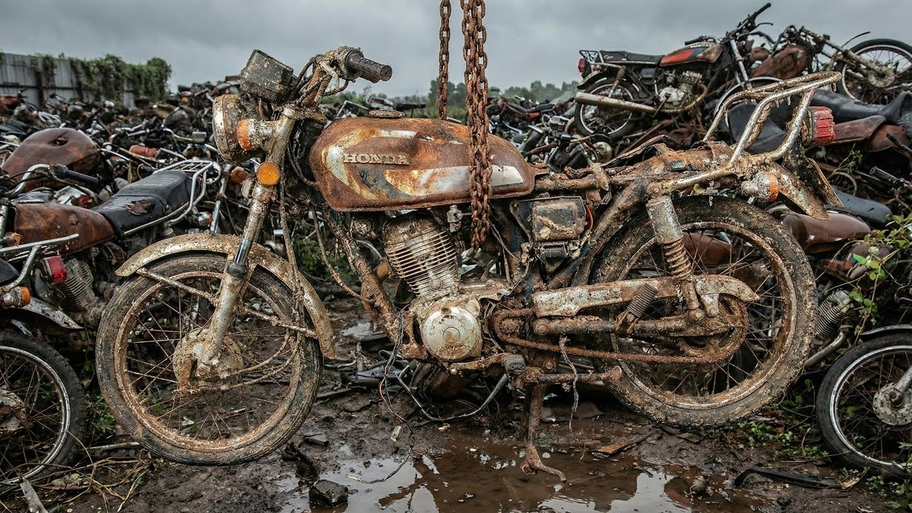 Restoring a Honda CG 125 | Abandoned Motorcycle Rebuild From Start to Finish