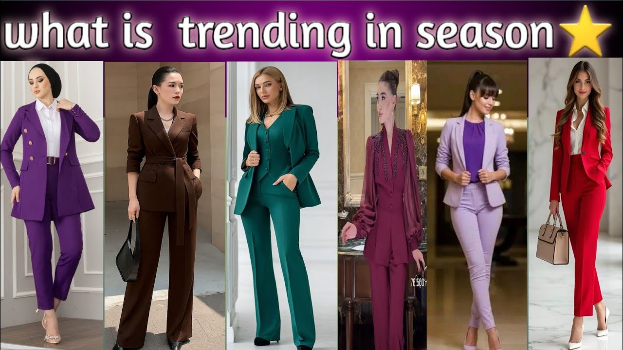#Modern # Fashion#Top Trending Office Blazer Suits for Ladies  Professional & casual looks.western🕺💡