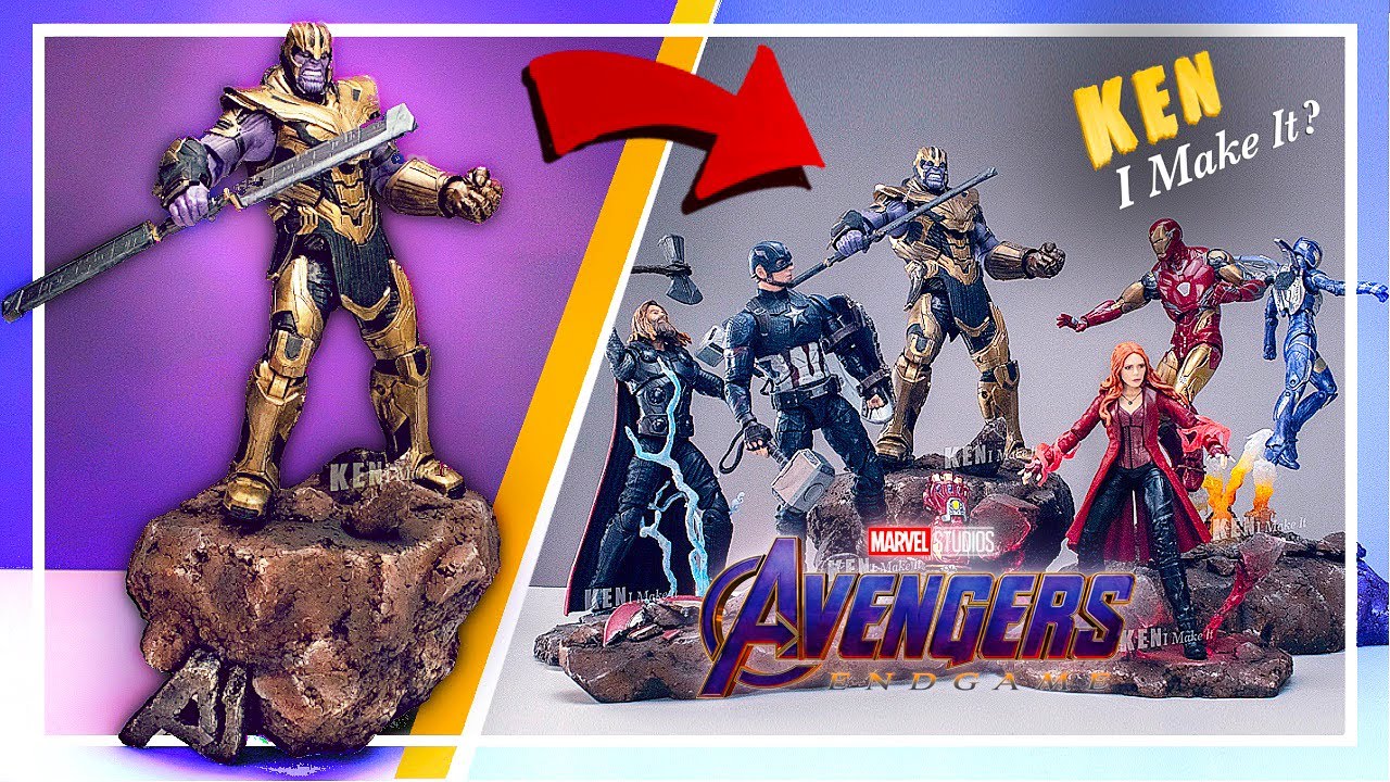 DIY THANOS Marvel Legends Diorama Display - Avengers Endgame | Ken I Make It