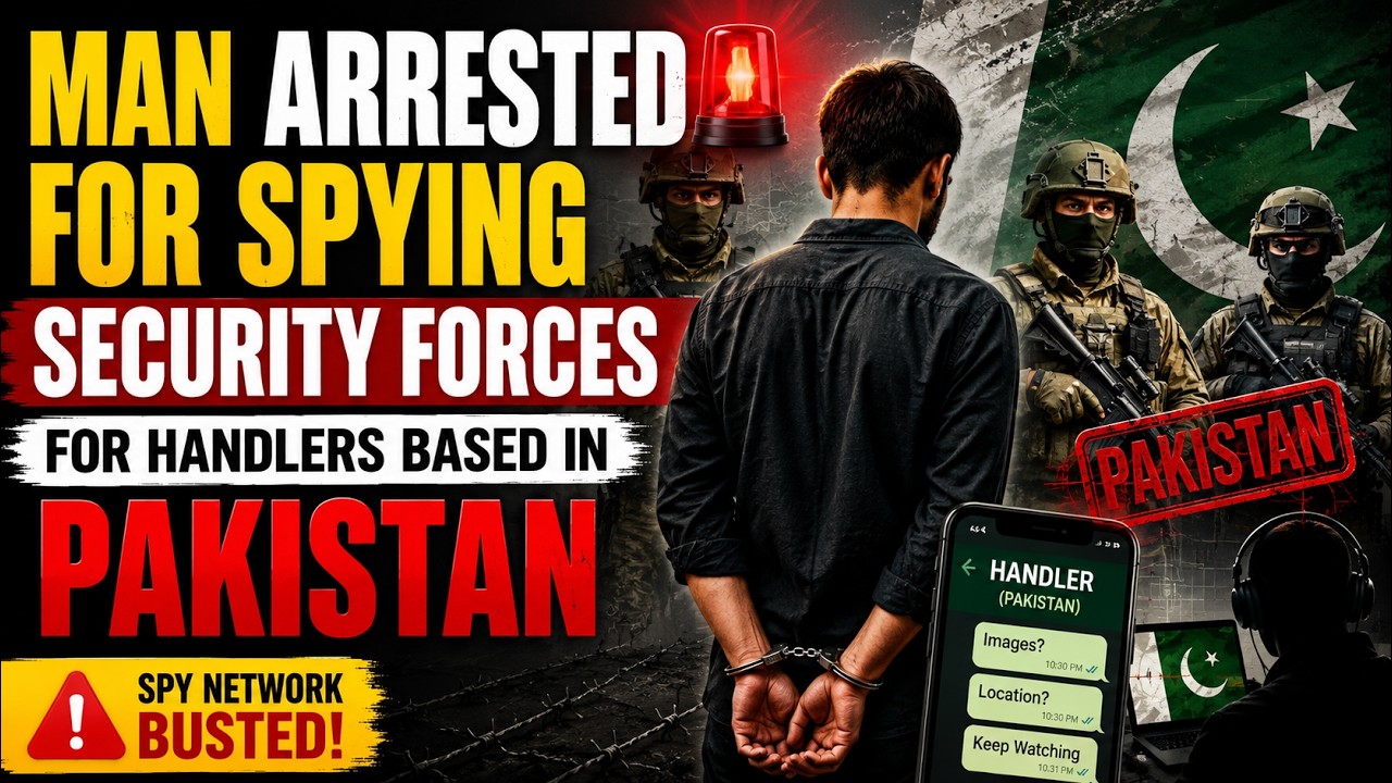 Man Arrested for Spying on Security Forces for Pakistan-Based Handlers