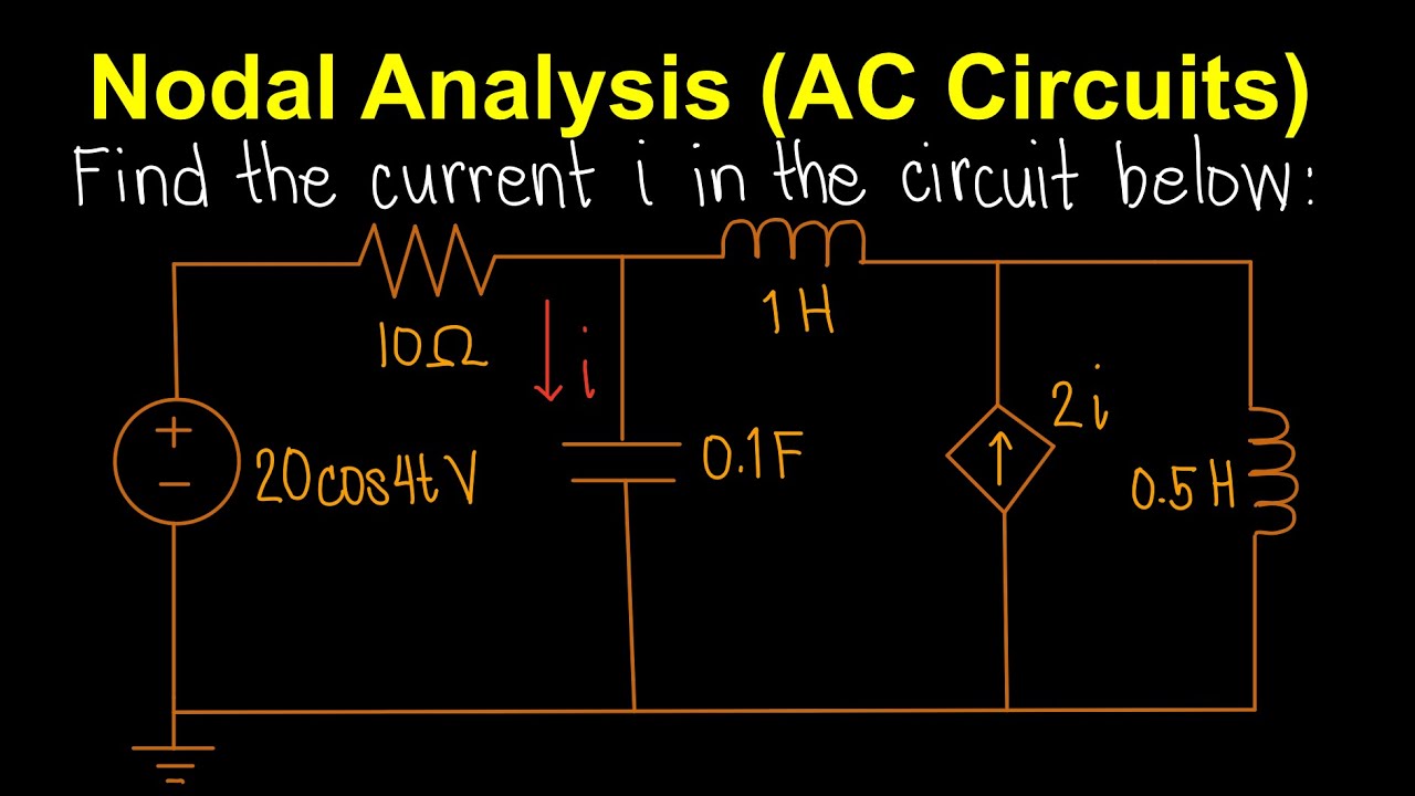Nodal Analysis for AC Circuits EP.62 (Tagalog Electronics)