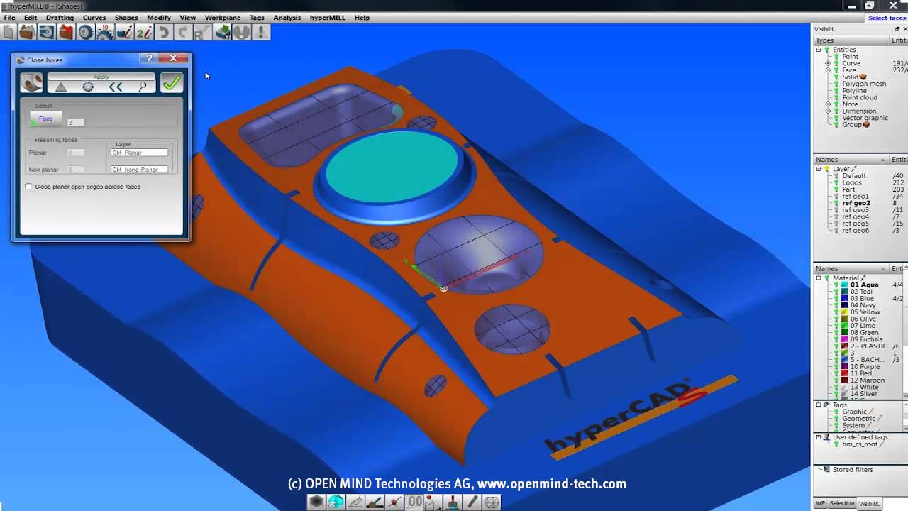 CAD for CAM software: hyperCAD-S - Tutorial Part 10 - Shapes