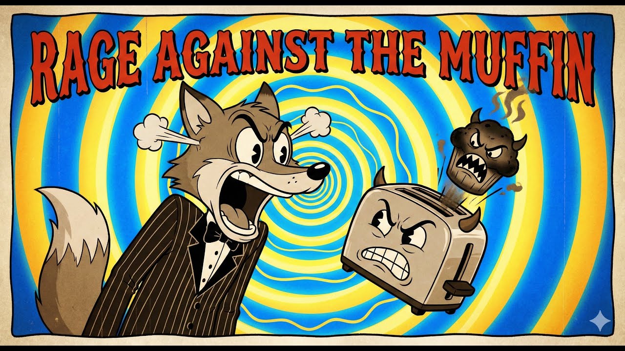 Rage Against the Muffin | Manic Electro Swing & Balkan Beat 🎷🍞 (Official Lyric Video)