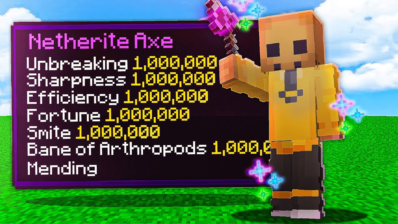 Minecraft, But Every Enchant is Level 1,000,000...