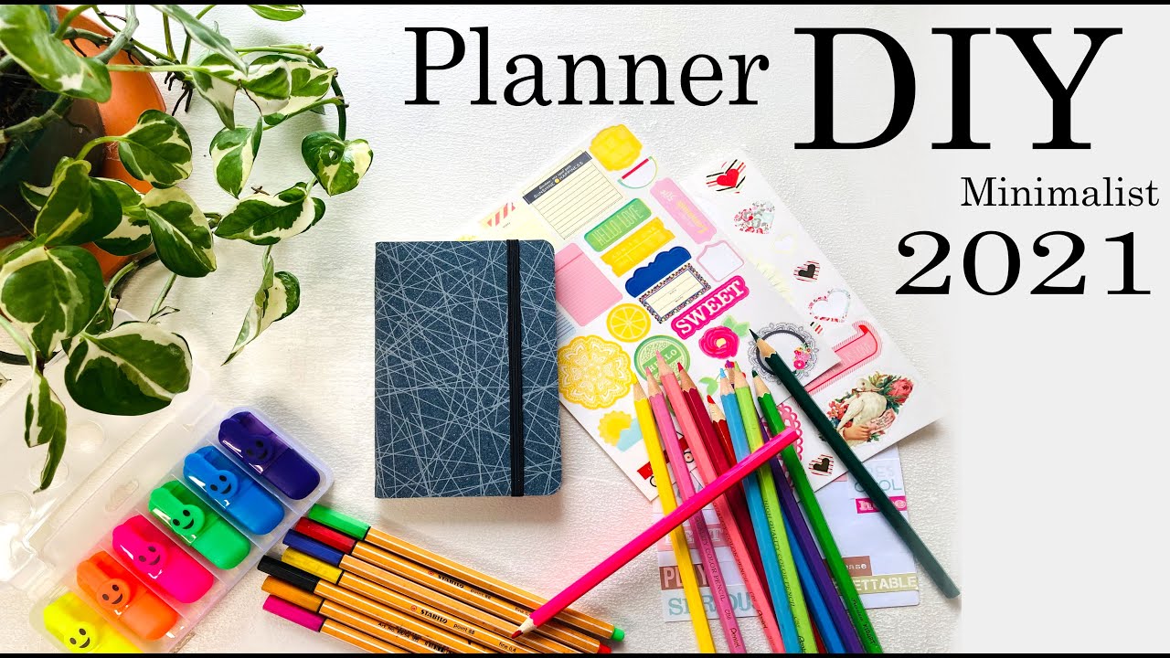 DIY 2021 Planner | DIY Minimalist Planner made from Notebook | Lowbudget   Planner |