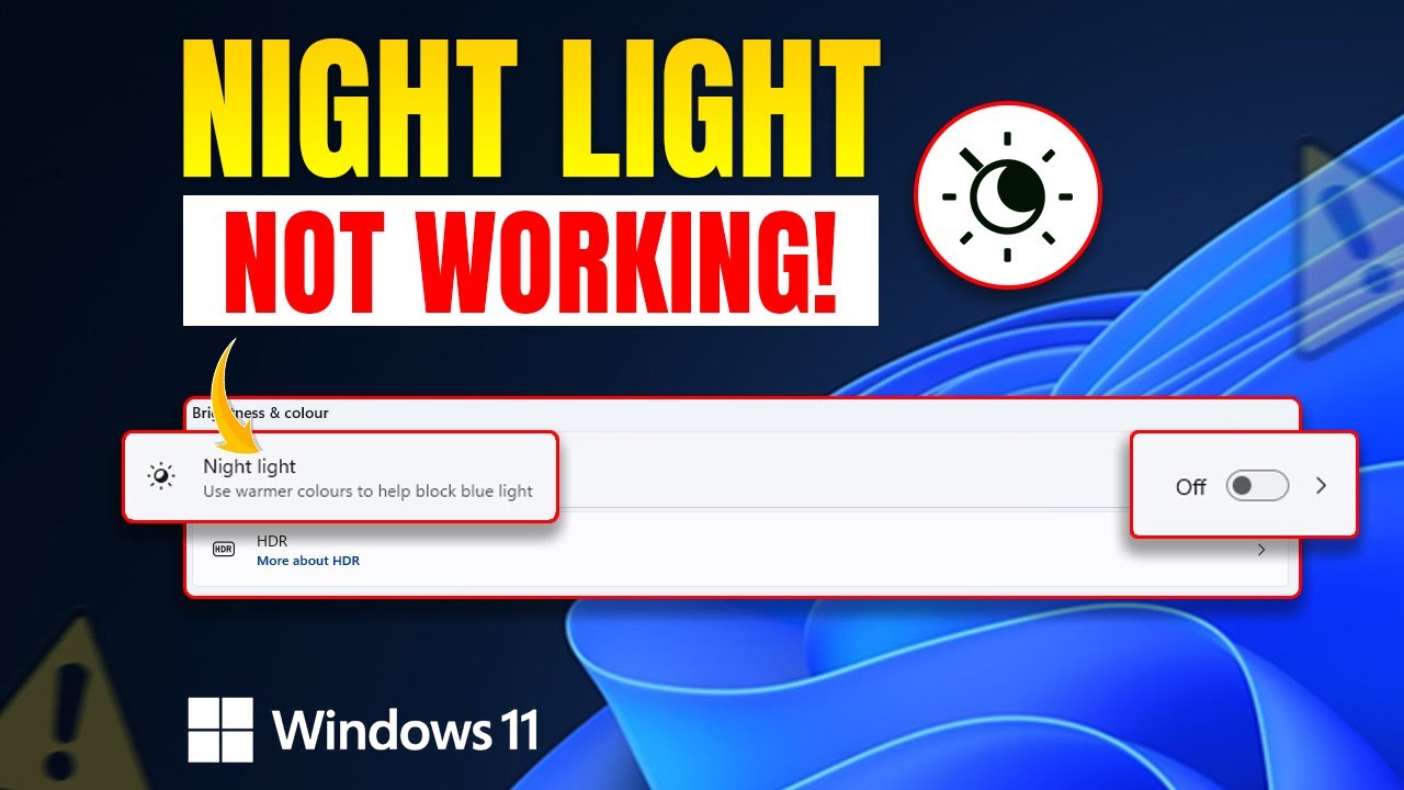 How to Fix Night Light Not Working on Windows 11