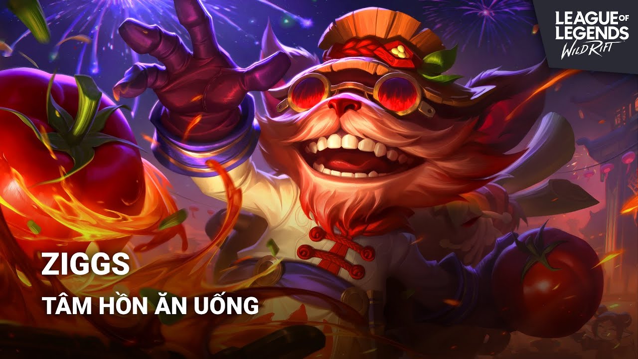Trang Phục Ziggs - Tâm Hồn Ăn Uống | LMHT: Tốc Chiến