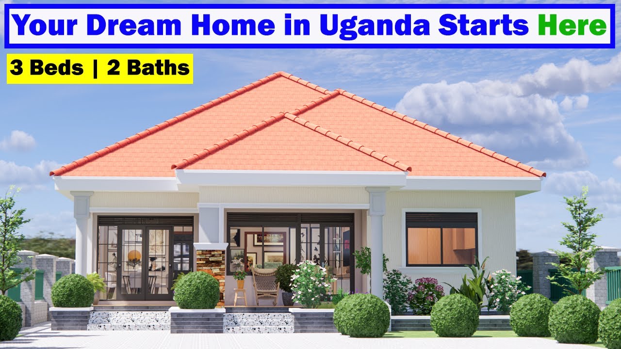 3 Bedroom House For Uganda's Climate | Full House Tour with Floor Plan