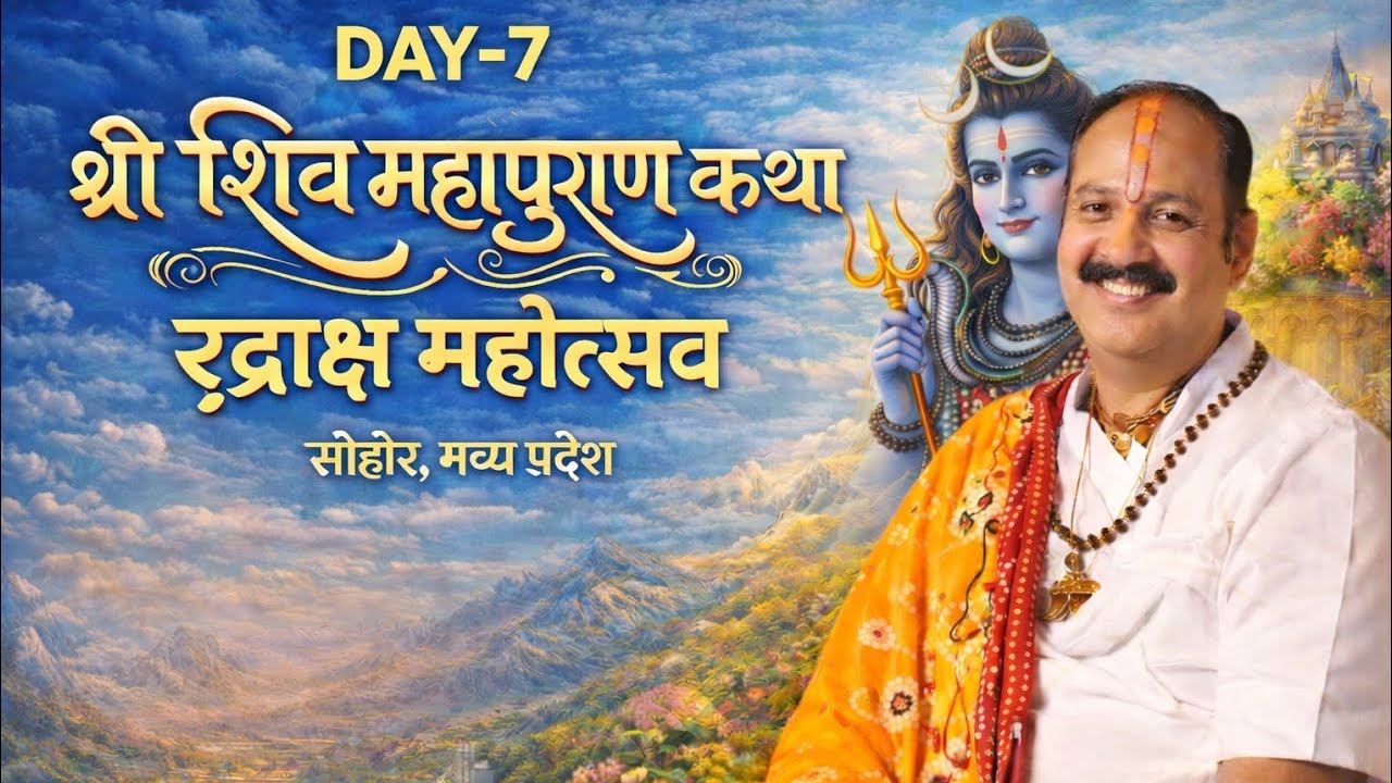 🔴Live Day -7 रुद्राक्ष महोत्सव | शिव महापुराण कथा |  पंडित प्रदीप मिश्रा | सीहोर मध्य प्रदेश
