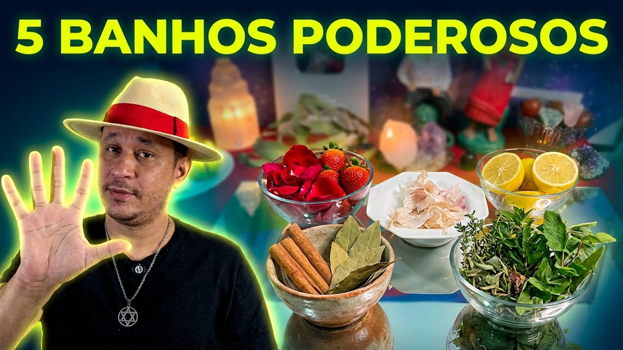 5 Banhos Poderosos Para Limpar, Curar, Abrir Caminhos e Ativar a Sorte