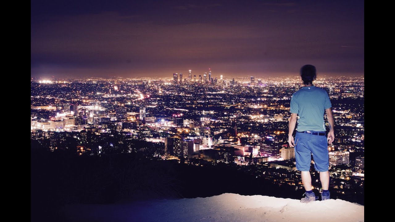 HOLLYWOOD HILLS and SUNSET STRIP with DRONE IN 4K #sunsetstrip