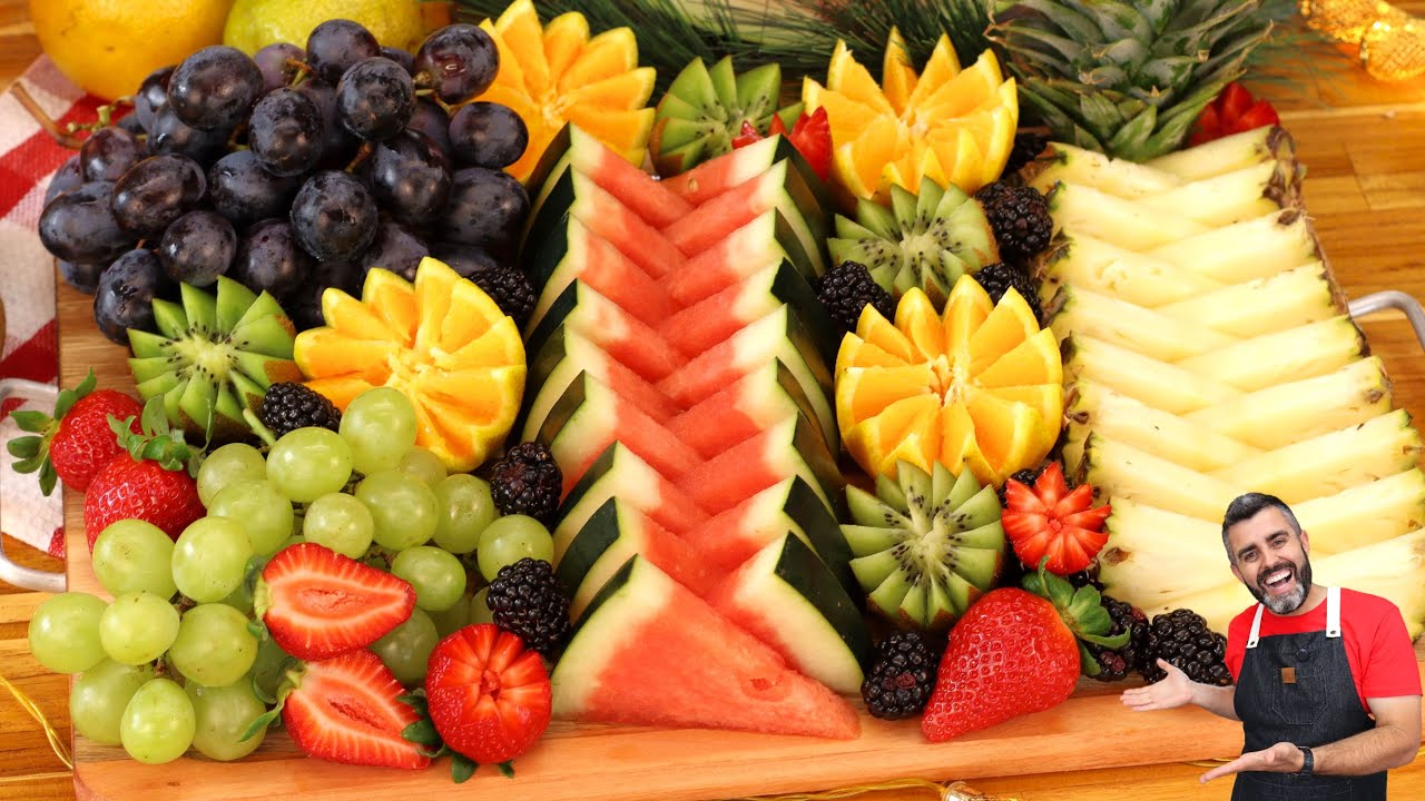 COMO MONTAR UMA TABUA DE FRUTAS PERFEITA -LINDA E SUPER FÁCIL - Receitas de Natal