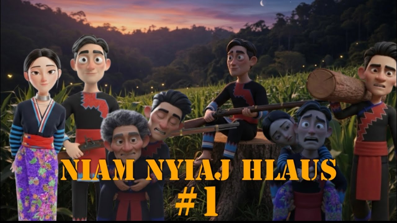 Niam nyiaj hlaus cartoon 3D part 1 | hmoob bab nauj