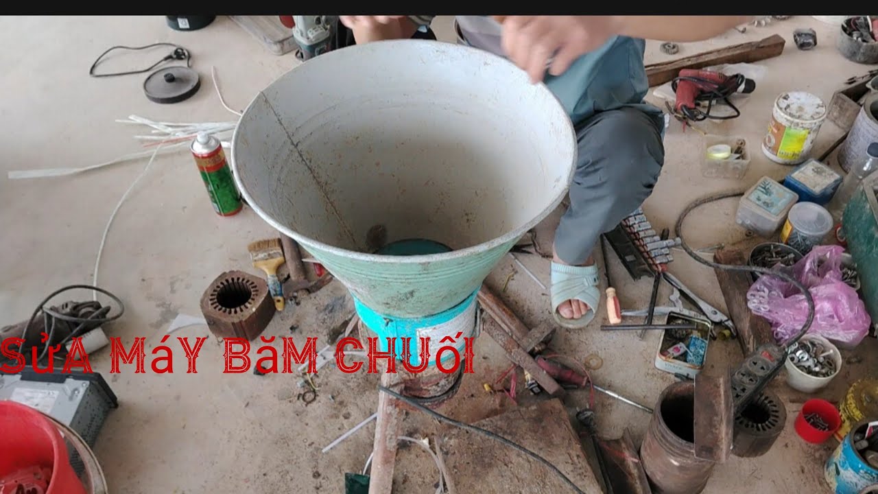 Sửa máy băm chuối băm bèo 