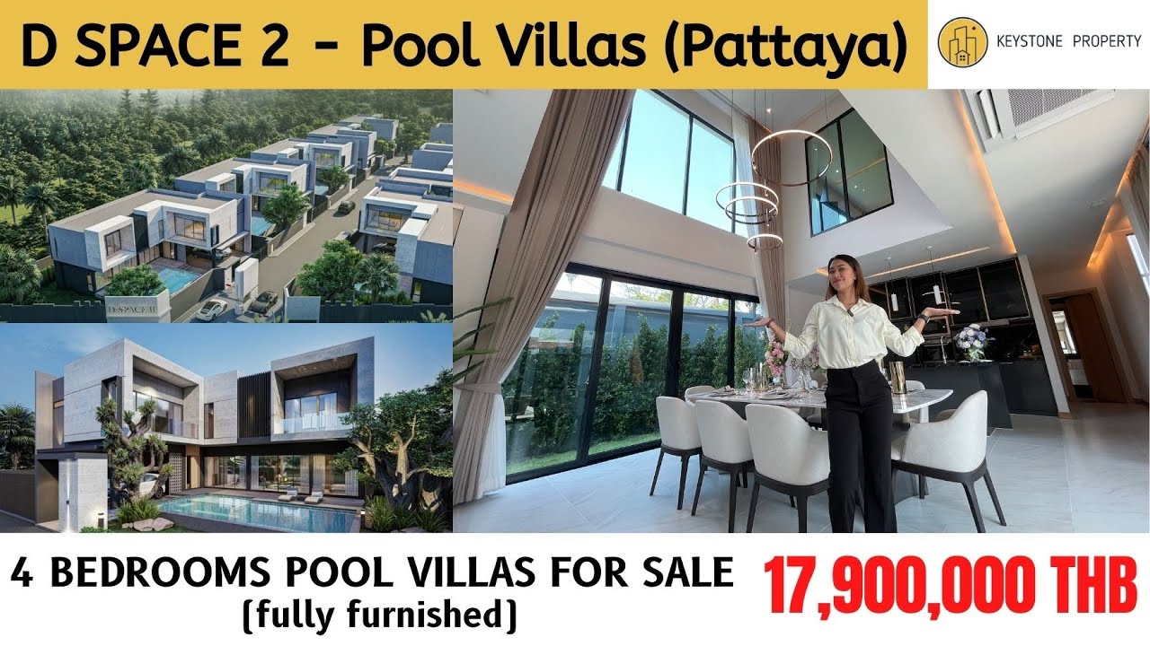 D-Space 2 Brand New Large and Luxury Pool Villas for Sale - Huai Yai Pattaya (4 bedrooms)