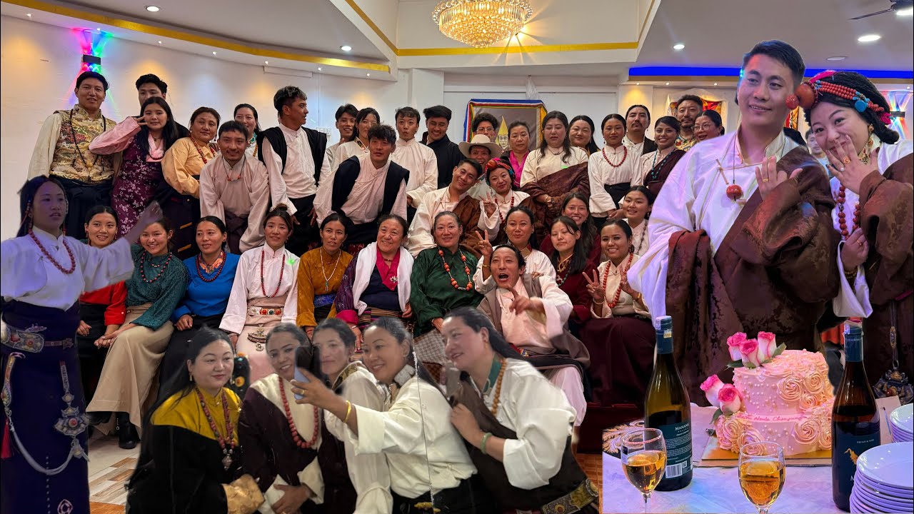 Celebration 🎊 Tsedup Weds Sonam 👩‍❤️‍👨 full on party mode 🎉 #tibetanvlogger #gorshey #wedding 