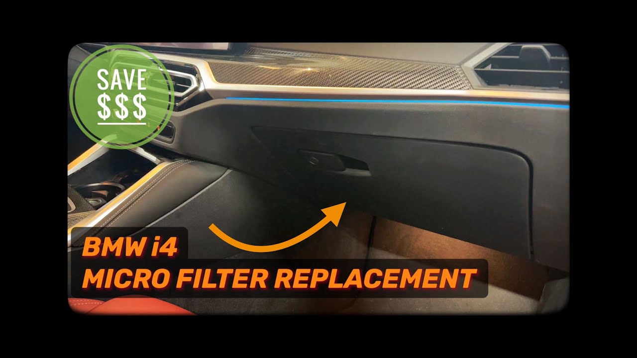 BMW i4 How To Replace Micro Filter/ AC Filter/ Cabin Air Filter 2022 - 2025