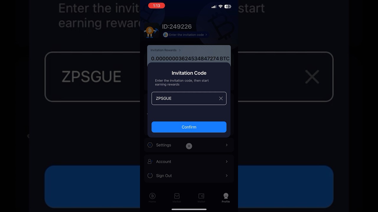 Bitcoin Mining App: How to Enter Invite Codes #bitcoin #mining
