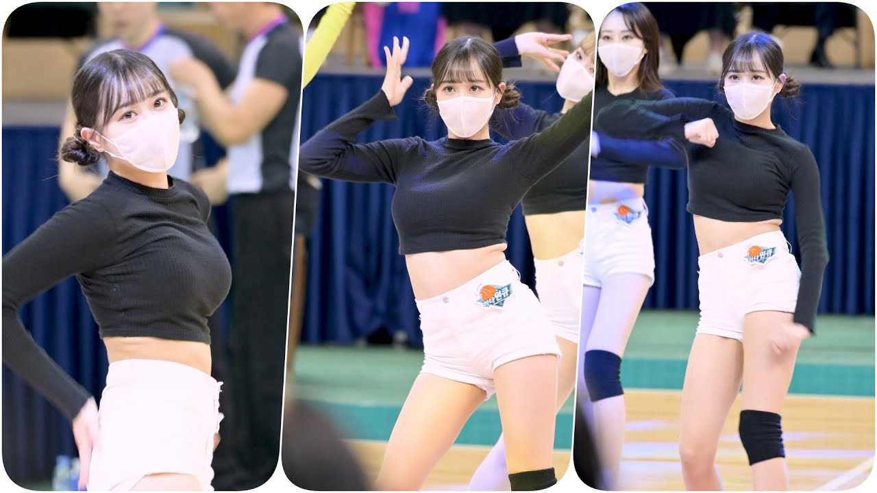 4K 230119 'STEP  & WHEN I MOVE   - 카라 ' 변하율 치어리더 직캠 By.JJaGa #하나원큐 #부천실내체육관