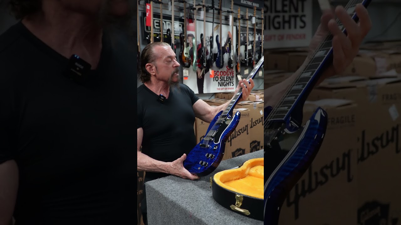 🔥 First Look: Gibson SG Custom &ldquo;Blue Widow&rdquo; | Only at Bizarre Guitar Reno 🔵