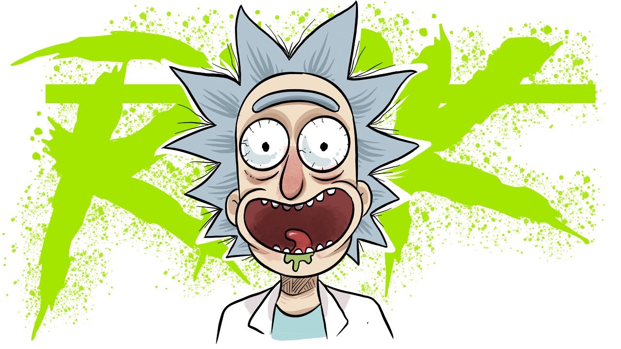 ASMR drawing RICK / RICK AND MORTY