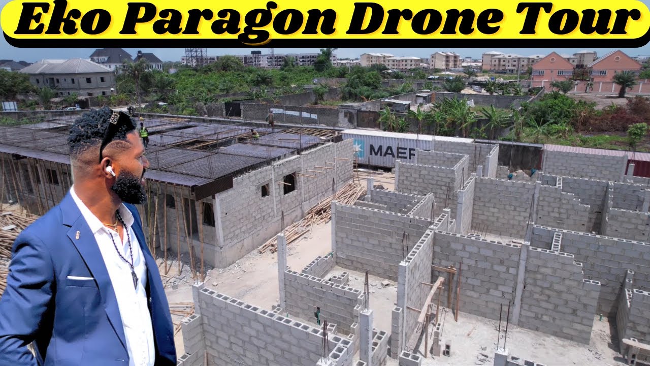 Eko Paragon Residence Uncovered: The Ultimate Drone View of Abijo G.R.A Hottest House for sale