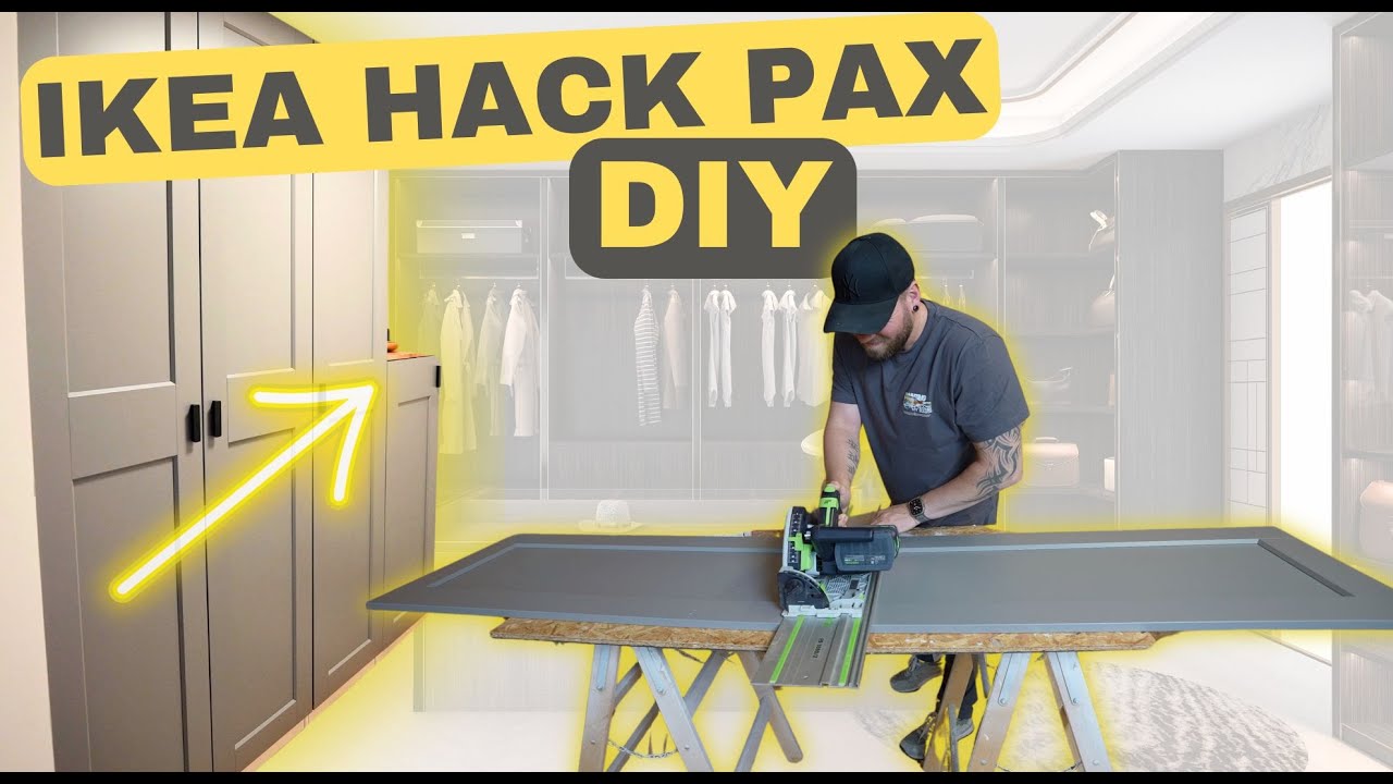 IKEA Pax Schrank halbieren, mit Tür (Einbauschrank selber bauen) 