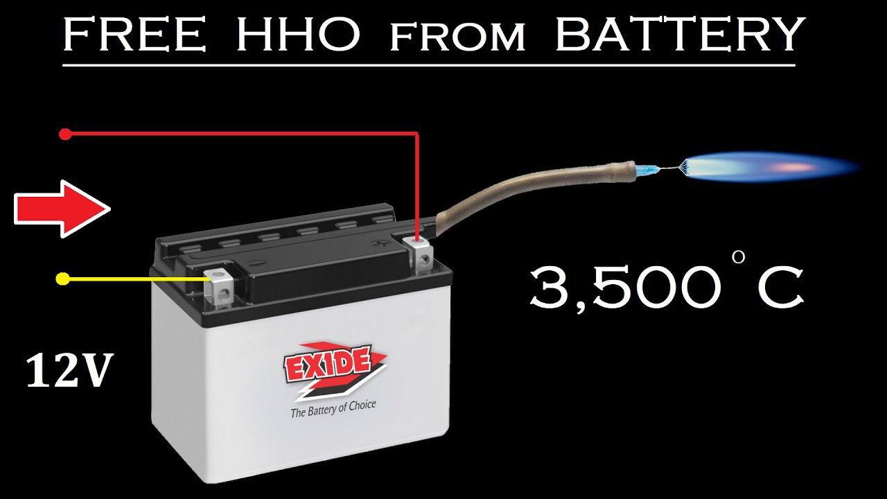 Генератор Free HHO с ИБП 12 В с батарейным питанием