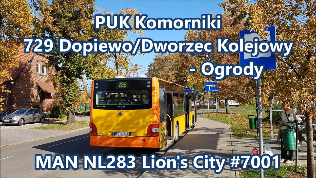 PUK Komorniki - linia 729, MAN NL283 Lion's City #7001