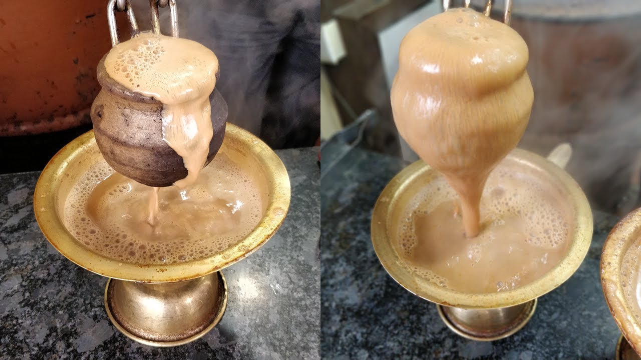 TANDOORI CHAI | Extremely Hot Pot Tea | Indian Street Food