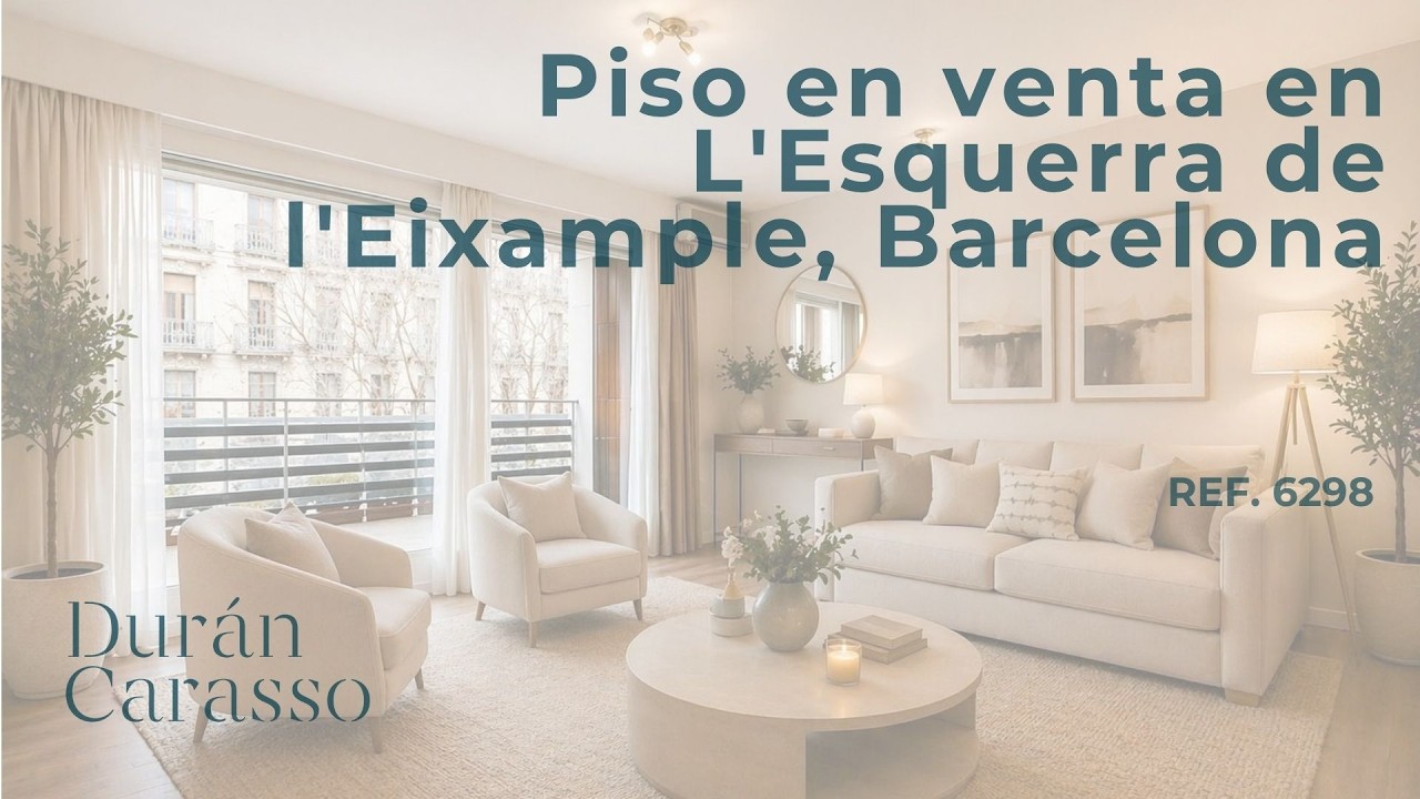 Piso en venta en L'Esquerra de l'Eixample, Barcelona | Ref. 6298