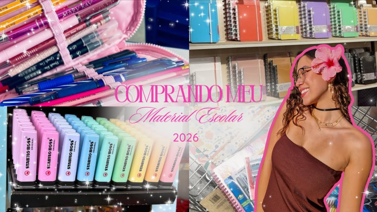 COMPRANDO meu MATERIAL ESCOLAR de 2026 | terceirão 📓✏️
