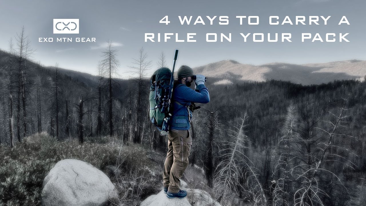 Exo Mtn Gear - 4 Ways to Carry a Rifle on Your Pack
