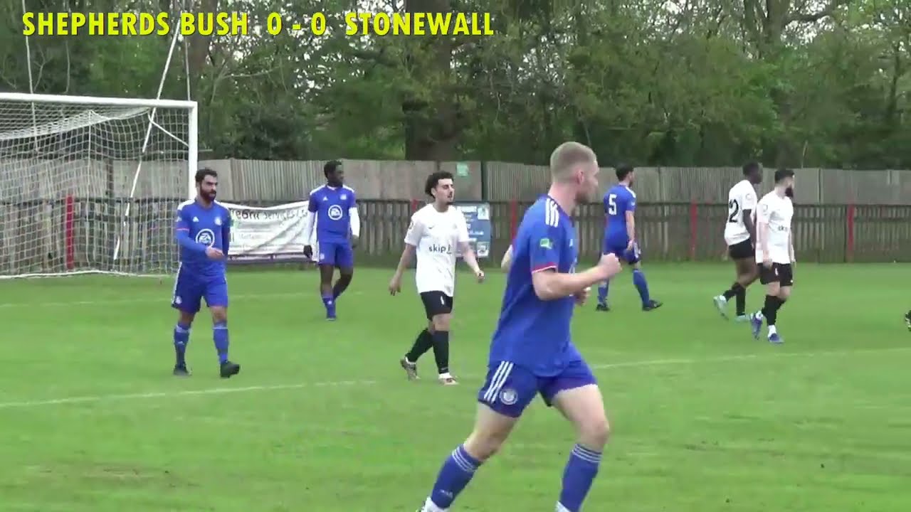 SHEPHERDS BUSH v STONEWALL. 04-05-2024. Middlesex County League - Premier Division.
