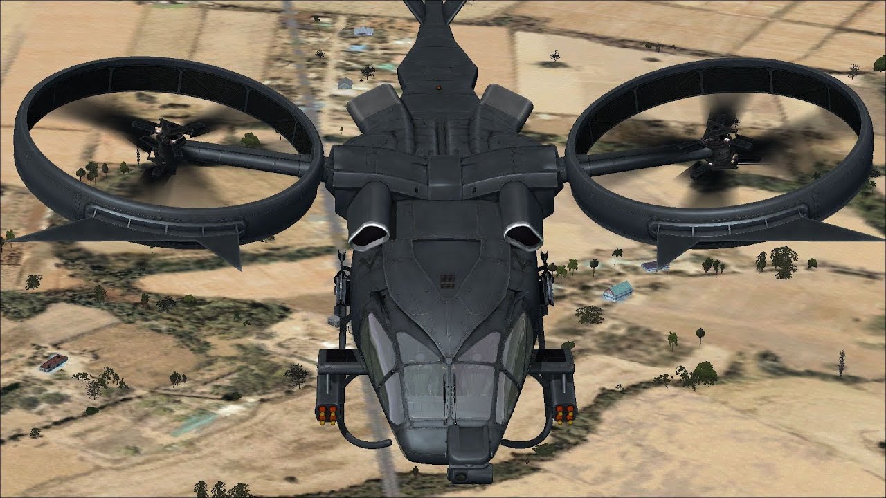 Nemeth Designs Aerospatiale SA-2 Samson Helicopter Gameplay - FSX HD