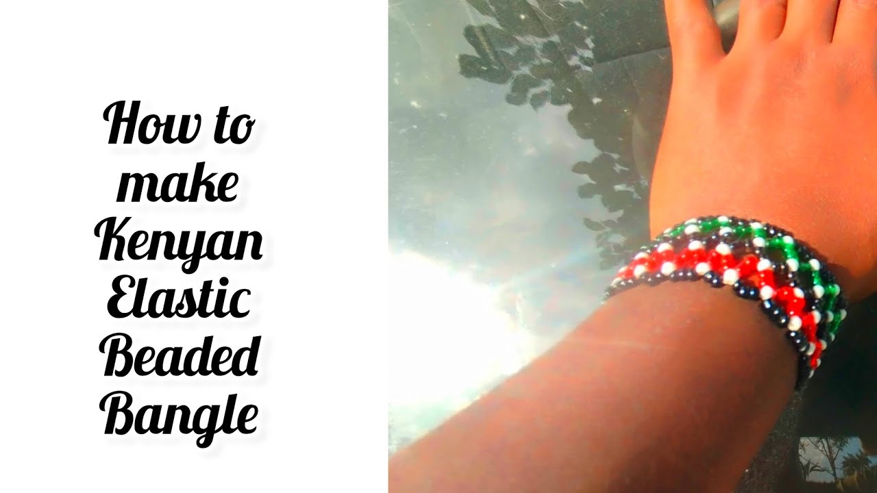 Kenyan Elastic Beaded Bangle/Bracelet