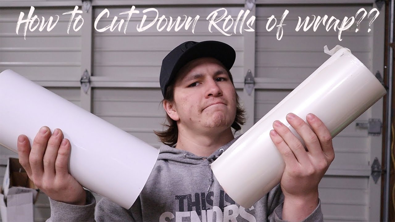 How to cut down a roll of vinyl wrap material
