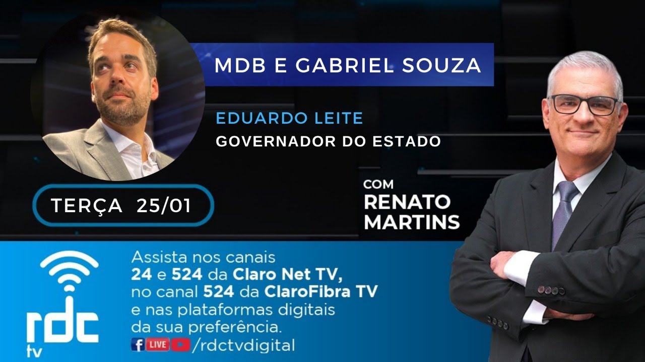 MDB E GABRIEL SOUZA por Eduardo Leite