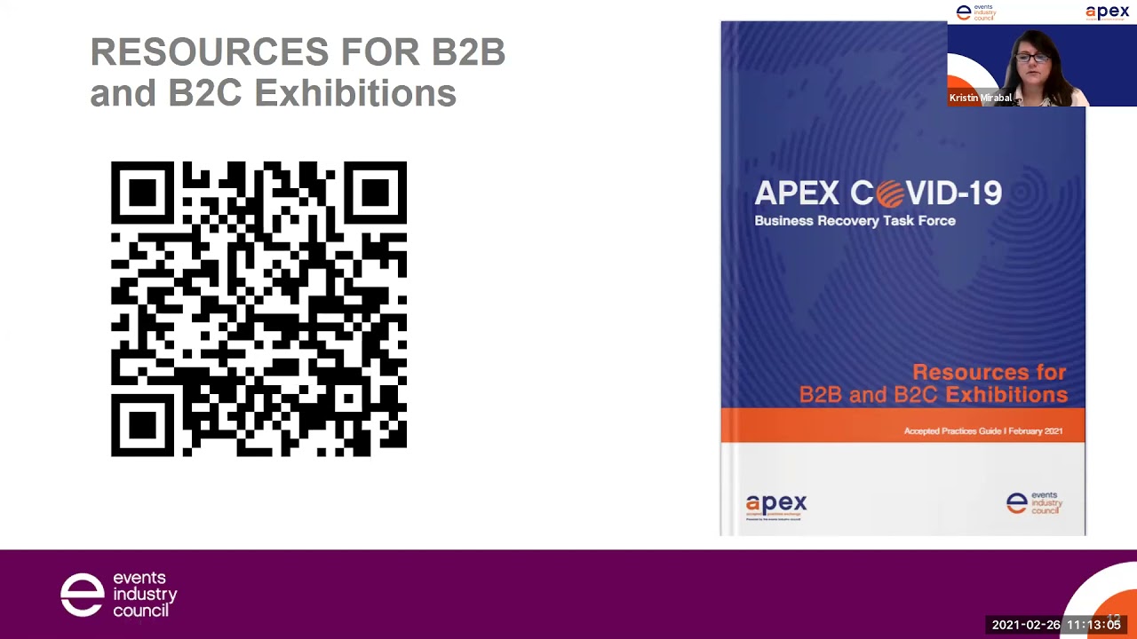 APEX COVID-19 Business Recovery Task Force: Resources for B2B and B2C Exhibitions